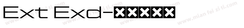 Ext Exd字体转换